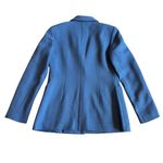 Lafayette 148 Nazelli Textured Wool Jacket Blazer Single Button Wool Size 4 Blue Photo 7