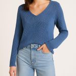 Wooden Ships  by Paola Buendia Blue Knit Sweater Women’s M/L Photo 0