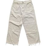 Cello  Off White Wide Leg Cropped Jeans 9 Photo 0