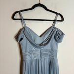 Azazie  Aja Dress in Dusty Blue Photo 5