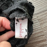 Wishlist  Black Lace Women’s Padded Elastic Bralette Cami Top size S‎ Photo 3