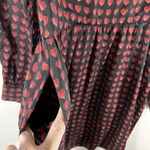 ZARA  Red Black Heart Print Long Sleeves Romper‎ Women's Size XS Photo 5