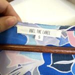 Abel the label Anthro‎  Floral Hi-Low Midi Dress Blue Floral Size S Photo 4