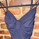 DKNY Black Bow Front One-Piece Ruched Swim Bathing Suit Women's Sie Small Photo 1