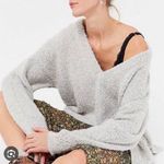 Urban Outfitters  UO Rosie Soft V-Neck Side Slit Sweater Oversize Photo 2
