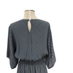 Faithfull the Brand Vinci Tie-Front Dress Cut Out Striped Navy Blue Size US 6 Photo 9