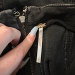 Free People Modern Femme black camo denim mini skirt size 4 Photo 3