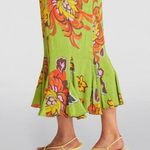 💕RHODE💕 Lulani Midi Dress ~ Green Lanai Floral Print 8 NWT Photo 9