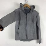 Lululemon Fleece Please Hoodie Heathered Speckled Medium Grey Size 6 Photo 10
