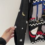 Vintage Size S Black New Years Jacket Happy New Year Art to Wear Sweater Photo 1