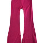 JoyLab Large L Ribbed Textured Flare Leggings Hot Pink Ankle Slits Women Joy Lab Photo 1