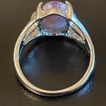 Purple amethyst S925 silver ring size 8.5 Photo 3