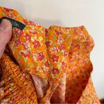 Wild Fable Sleeveless Woven Bodycon Dress Orange Red Floral Mini Y2K 90s ALTERED Photo 12