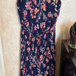 R & K  Blue Flower Print Dress Photo 0