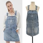 Levi's  Norah Skirtall‎ Dress Overall Mini Cotton Denim Blue Size XS Photo 1