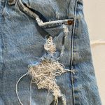 Abercrombie & Fitch  High Rise Mom Shorts 26 / 2 Distressed Denim Cutoff Light Wa Photo 8