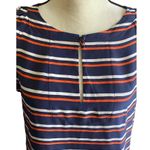 J.Crew -NAUTICAL STRIPED SILK TUNIC DRESS-SIZE SMALL Photo 3