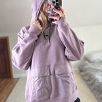 Nike : Dusty Purple Oversized Snap Pocket Hoodie Photo 1