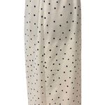 Vintage White Spade Print Stretch Party Casual Casino Retro Poker Midi Skirt Size 10 Photo 3
