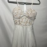 Selfie Leslie White Lace Spaghetti Strap Romper Photo 0