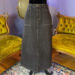 Love, Fire Denim Cargo Maxi Skirt Juniors Size 7 Black Photo 6