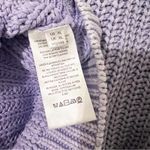Free People  Frankie Cable Knit Sweater Heavenly Lavender Size XL Photo 6