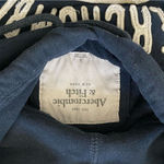 Abercrombie & Fitch  Hoodie Navy Blue Kangaroo Pocket Large Retro Photo 3