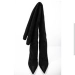 Good American  Suede Super Tall Stiletto Heeled Boots NEW NWOB Photo 4