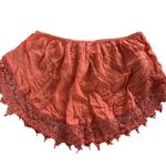 LA Hearts Pacsun Tube Top Womens Small Orange Crop Bandana Style Crochet Boho Photo 1