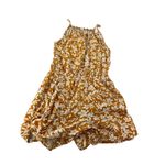 Old Navy  size XS mustard yellow floral shorts romper Photo 2