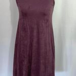 Pink republic New  Faux Suede Lace Up Back Sleeveless Mini Dress Wine Photo 3