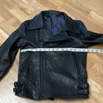 Black Genuine leather moto jacket Photo 11