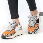 White Raven Loyal leopard print platform sneaker 6 Orange Photo 11