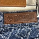 Rock & Roll‎ Denim 24 X 30 High Rise Flare Trouser Jeans Aztec Western Boho USA Blue Photo 8