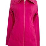 Brooks  Size Medium Zip Up Jackets Sweater Pockets Pink Photo 0