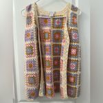 House of Harlow 1960 Knitted Crocheted Pastel Coastal Granny Square Vest One Sz Pink Size undefined Photo 1