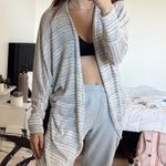 Coverstitched Striped Cardigan Photo 0