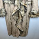 Donna Saylers Fabulous Furs Full Length Cascade Faux Wolf Coat Size L NWT Tan Size L Photo 7