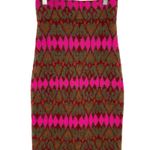 Rhode‎ Sweater Skirt Knit Fair Isle Long Midi Length Red Pink Green Size Small Photo 2