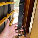 NWOT Vaalbara Colorful Hand Woven Crossbody Clutch with Black Leather Strap 9X9 Photo 8