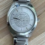 Caravelle New York by Bulova Ladies Watch Silver Pave Stainless Bracelet Dial Photo 2