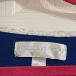 Eileen West Lace Embroidered Navy Blue Royal Night Gown Dress Size L Photo 3