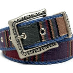 Century Canada Southwestern Belt Size Small Aztec Boho Silver Hardware Sz S Blue Photo 0