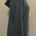 Susan Graver Gray Metallic Hoodie Sweater Jacket Photo 5