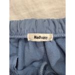 Madhappy  High Rise Graphic Print Cotton Terry Jogger Pants Blue Women's Small Photo 7