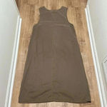 NATURAL ORIGINS | VINTAGE | 90s Sleeveless Utilitarian Maxi Dress Tan Size 1X Photo 2