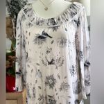Anthropologie Woodland Fox & Bird Tunic Top – Size L Photo 1