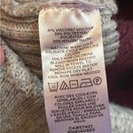 Lou & grey Striped Wafflestitch Turtleneck Sweater pink gray Sz XL Photo 11