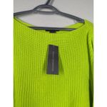 French Connection NWT Womens Neon Green Sweater Sz S Oversized Boxy Gorpcore Photo 6