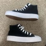 Converse Platform High-Top Canvas Sneakers - Black & White Photo 0
